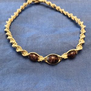 Handmade Necklace/choker with Glass Beads